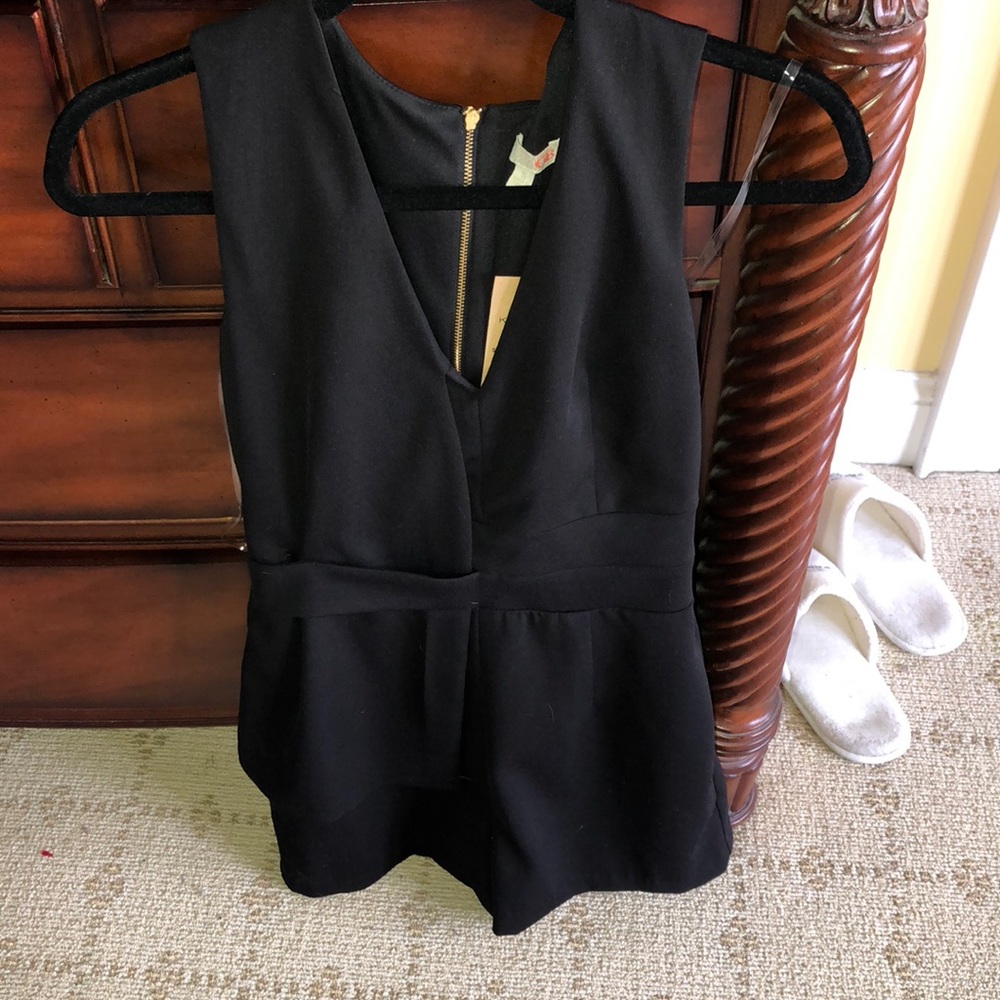 Black fancy romper